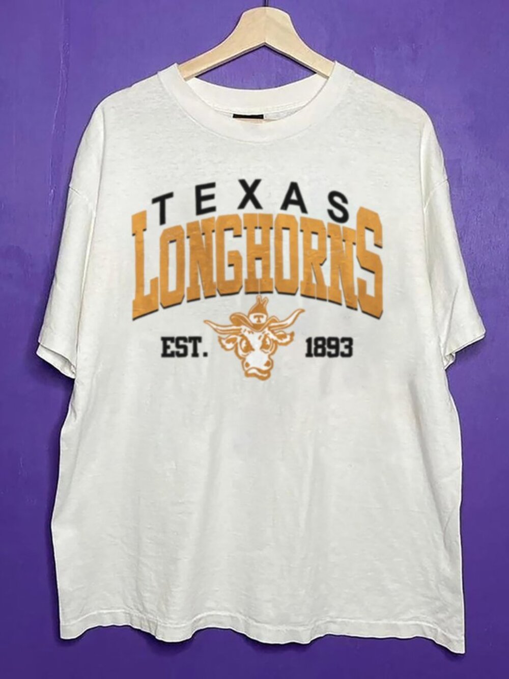 Vintage University of Texas Longhorns Shirt, Retro Longhorns Football Shirt Tee